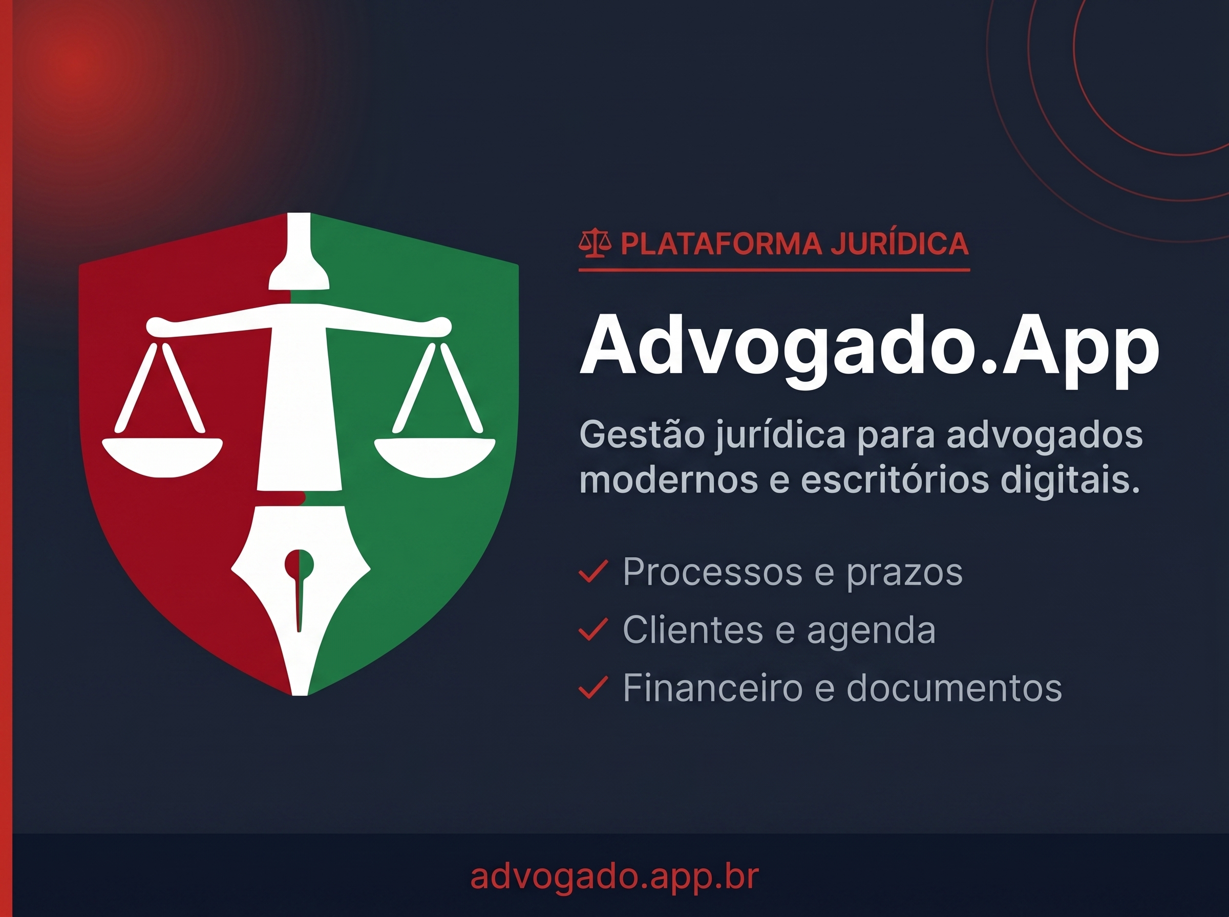 Capa do projeto Advogado App