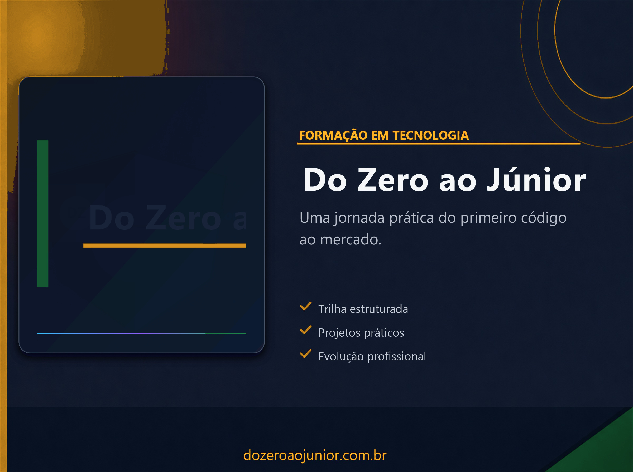 Capa do projeto Do Zero ao Júnior