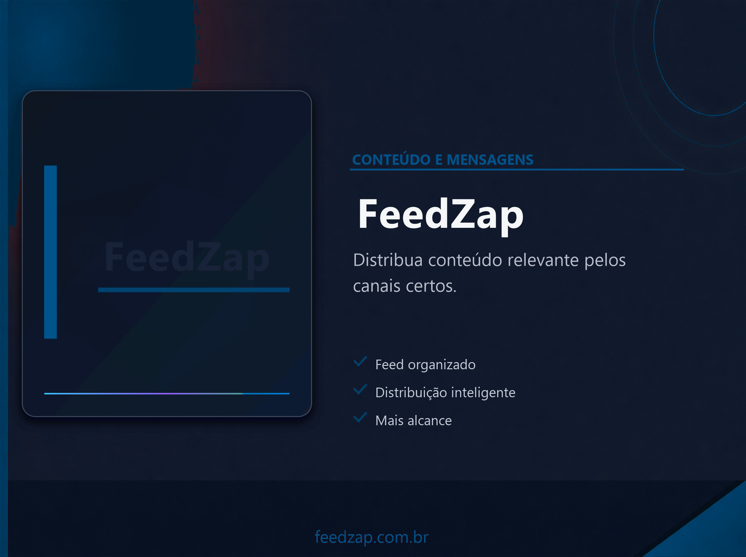 Capa do projeto FeedZap