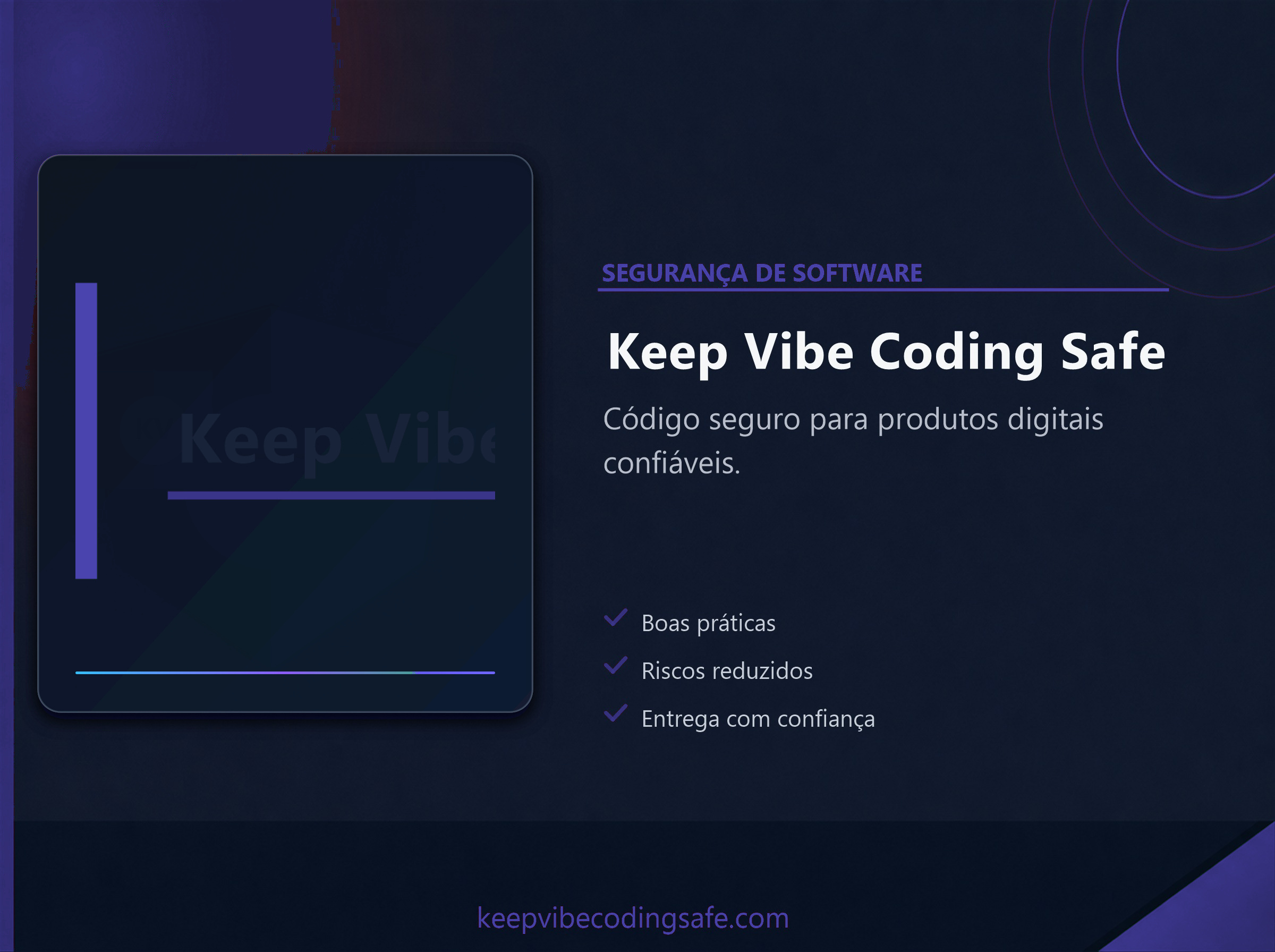 Capa do projeto KeepVibe Coding Safe