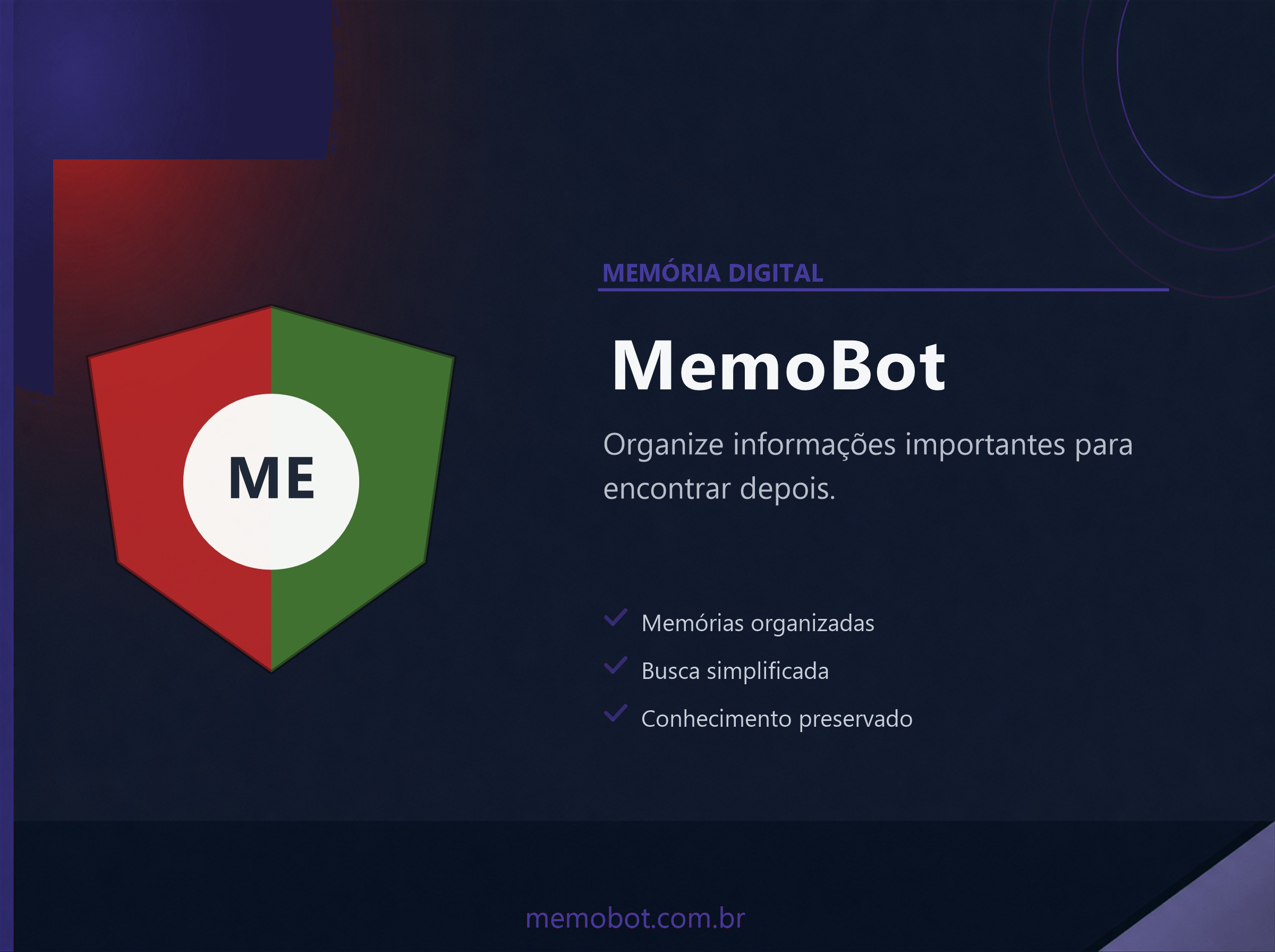 Capa do projeto MemoBot