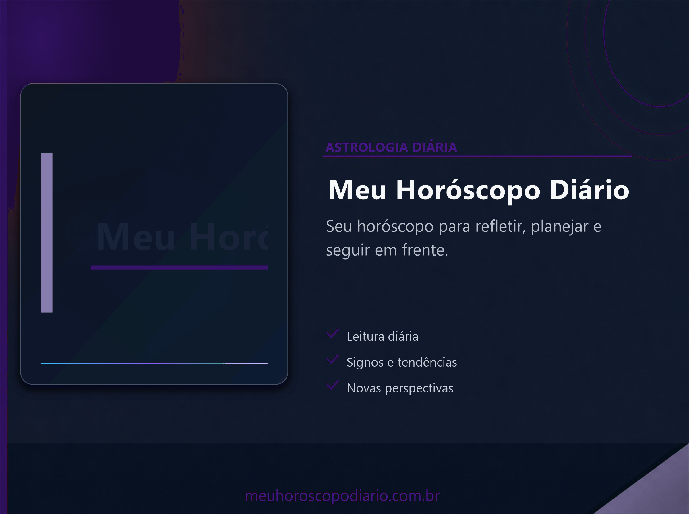 Capa do projeto Meu Horóscopo Diário