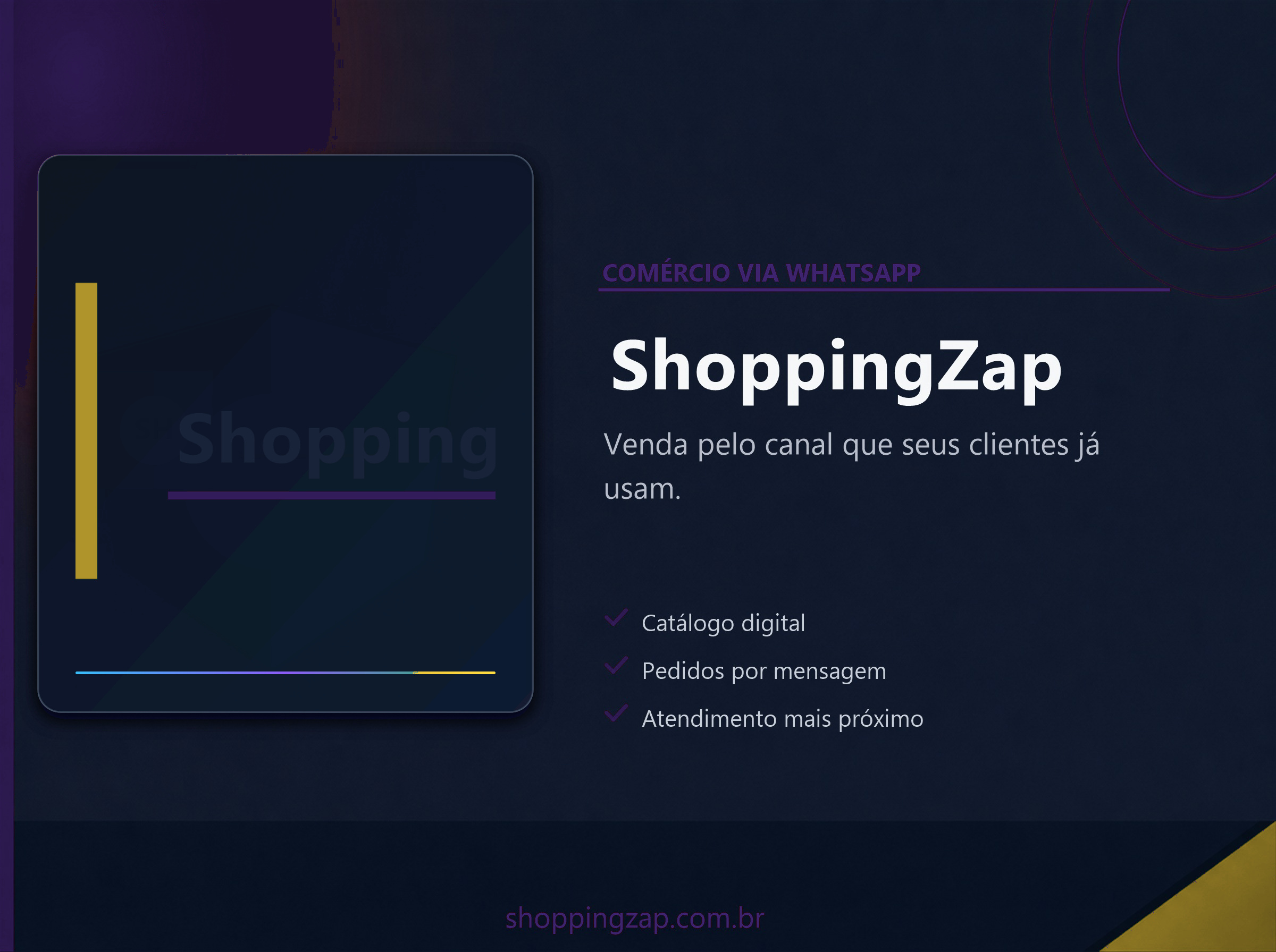 Capa do projeto Shopping Zap