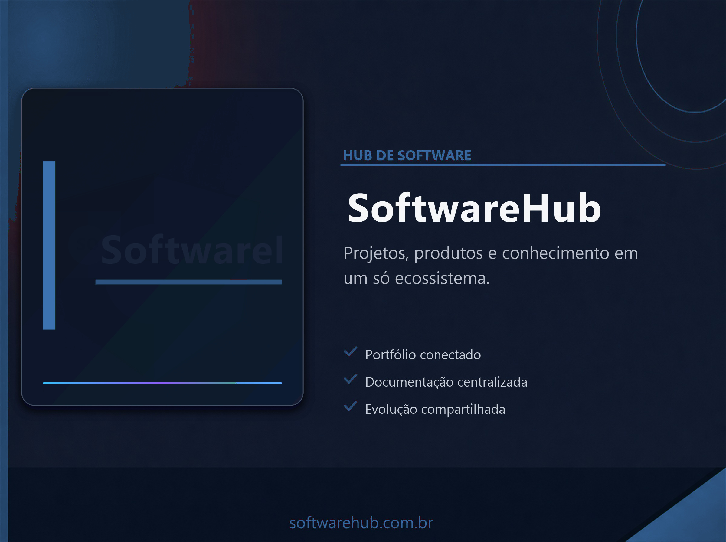 Capa do projeto Software Hub