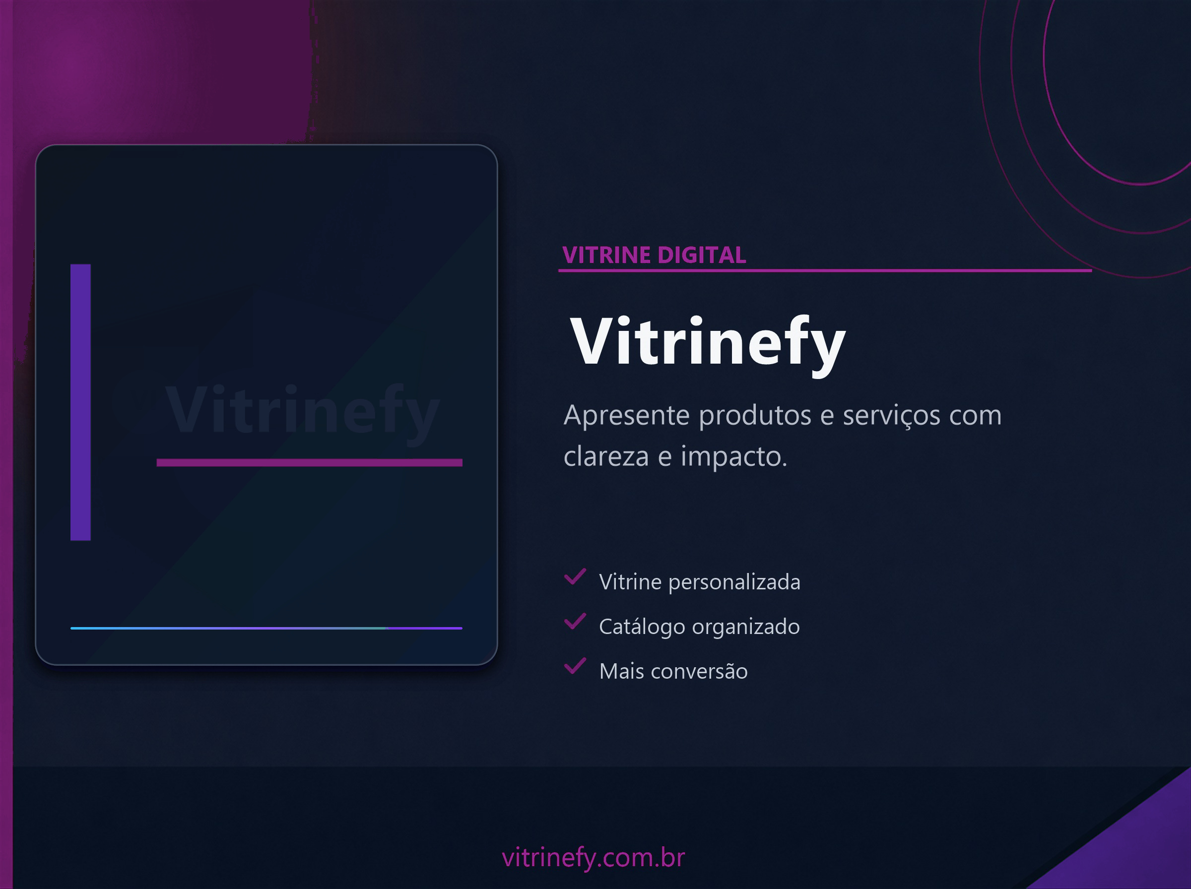 Capa do projeto VitrineFy